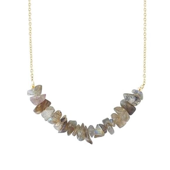 🌙 Labradorite Chakra Necklace | Intuition & Protection Crystal | Spiritual - Picture 5 of 5